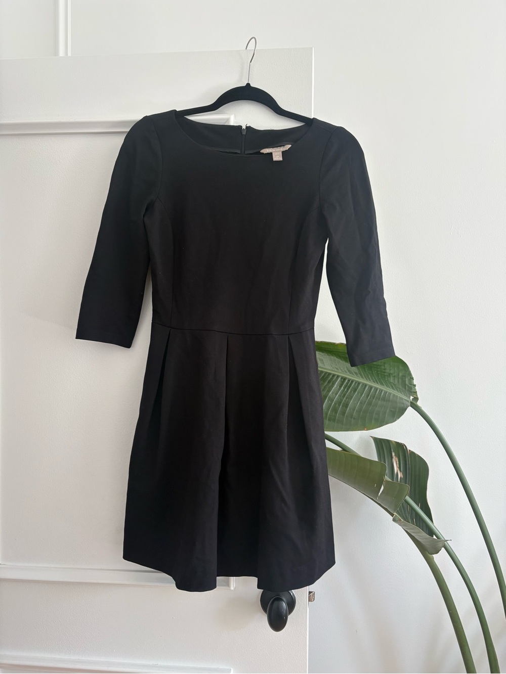 Banana Republic Black Fit-and-Flare Dress
